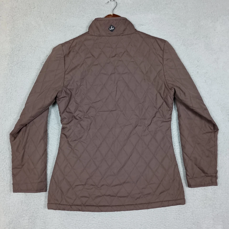 Chaqueta PrAna Para Mujer Mediana Marrón Forrada de Vellón Cremallera Completa Abrigo Acolchado Exterior Foto 2 de 4