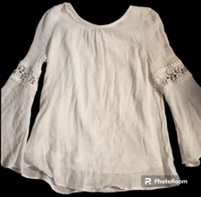 AMY Wear Women’s Top Sz L (14) White