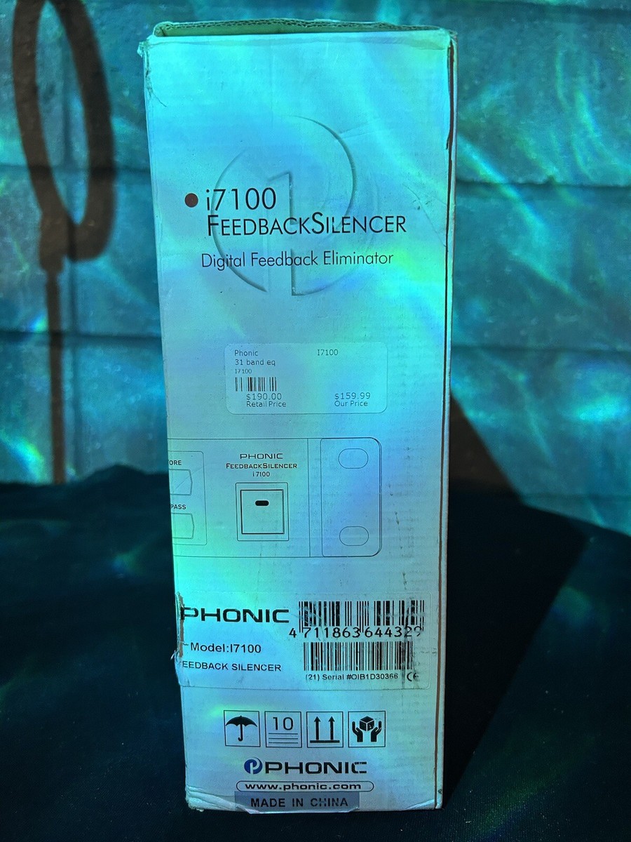 と12●PHONIC FEEDBACKSILENCER 32ビット Phonic i7100 Feedbck Silencer 32-bit 12-band 1RU Rackmount | eBay
