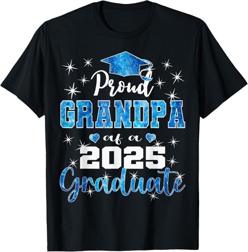Super Proud Grandpa of 2025 Graduate Graduation Family T-Shirt