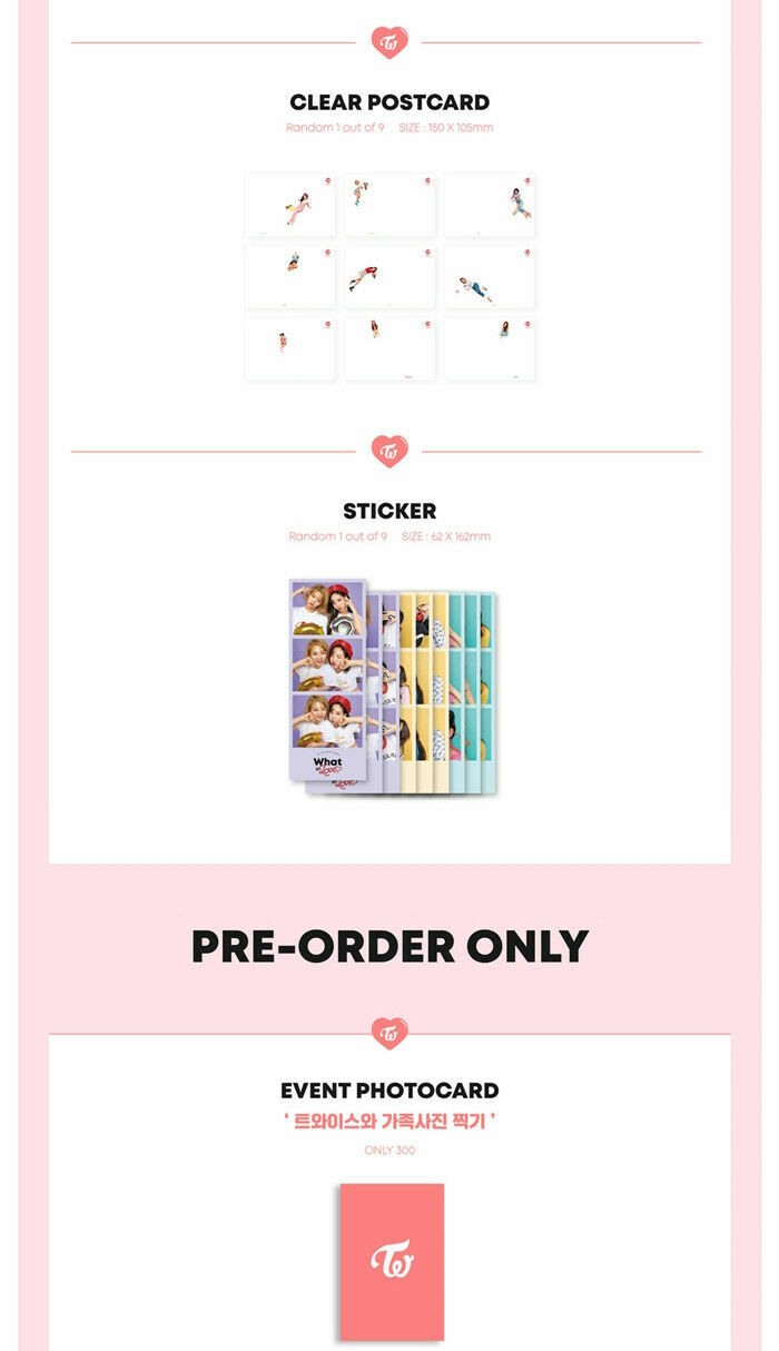 TWICE [WHAT IS LOVE?] 5th Mini Album CD+POSTER+Photo Book+7p Card+
