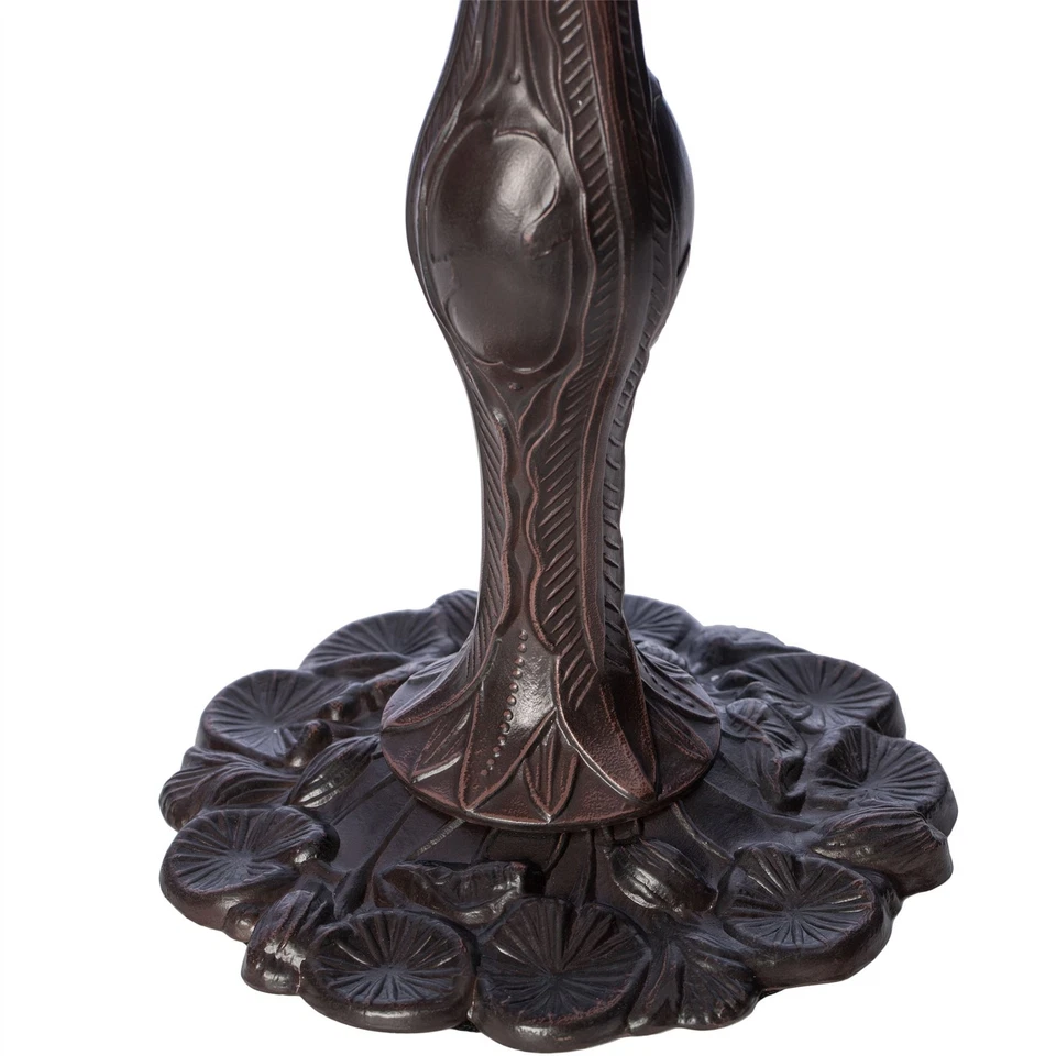 Lámpara de mesa barroca blanca perla Tiffany Foto 3 de 4