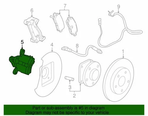 Conjunto de carcasa de pinza de freno de disco Buick LaCrosse original GM 2012-2016 13581003 Foto 2 de 2