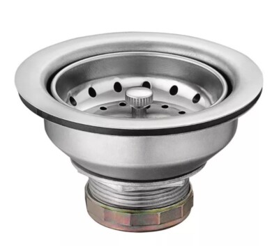Moen 22036 Stainless Steel 3-1/2'' Basket Strainer - Stainless