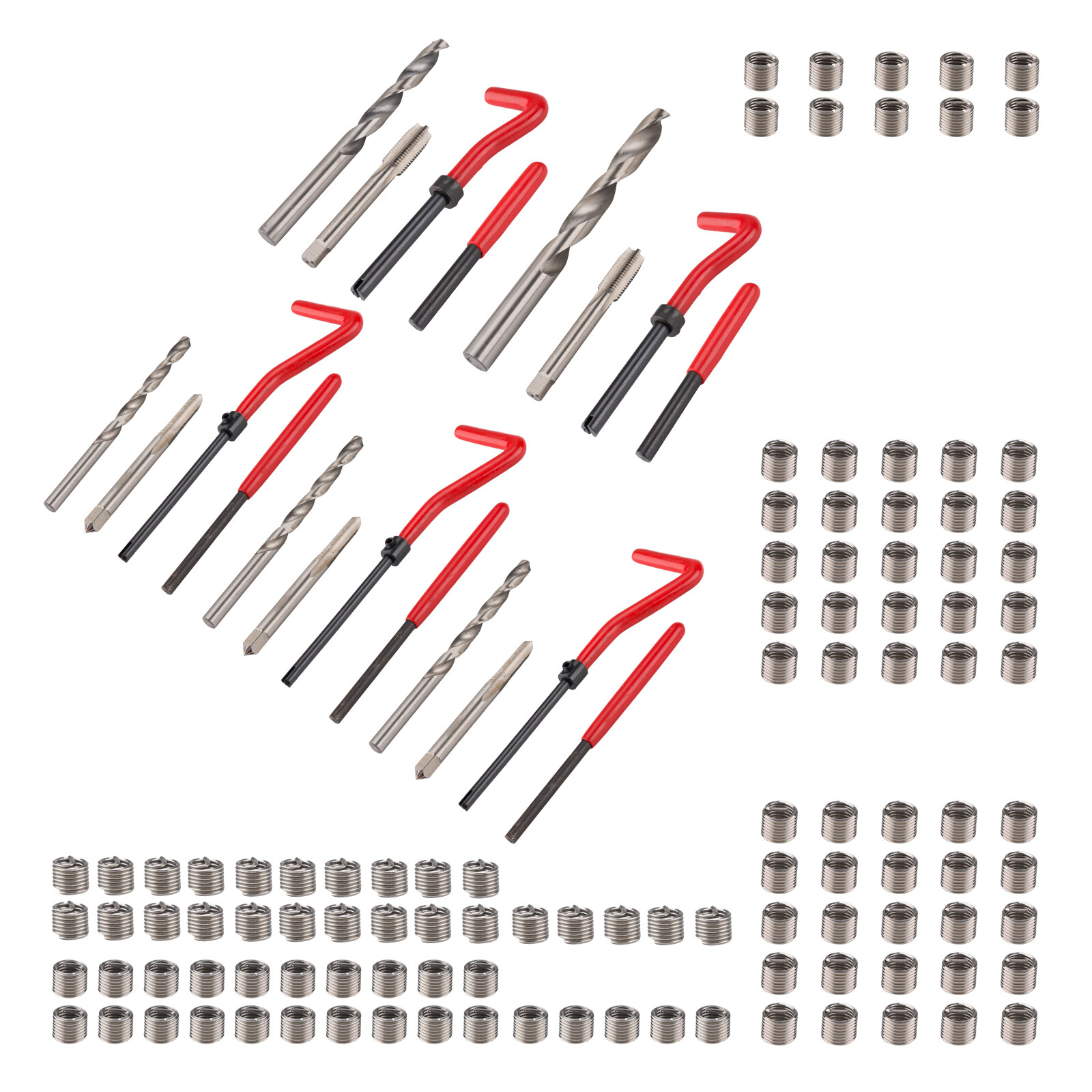 Helicoil Thread Repair Kit M8 131-Piece Thread Repair Kit – HSS Drill & Helicoil Kit For SAE & Metric Sizes (M5, M6, M8, M10, M12) M6 Helicoil Kit - Foto 8