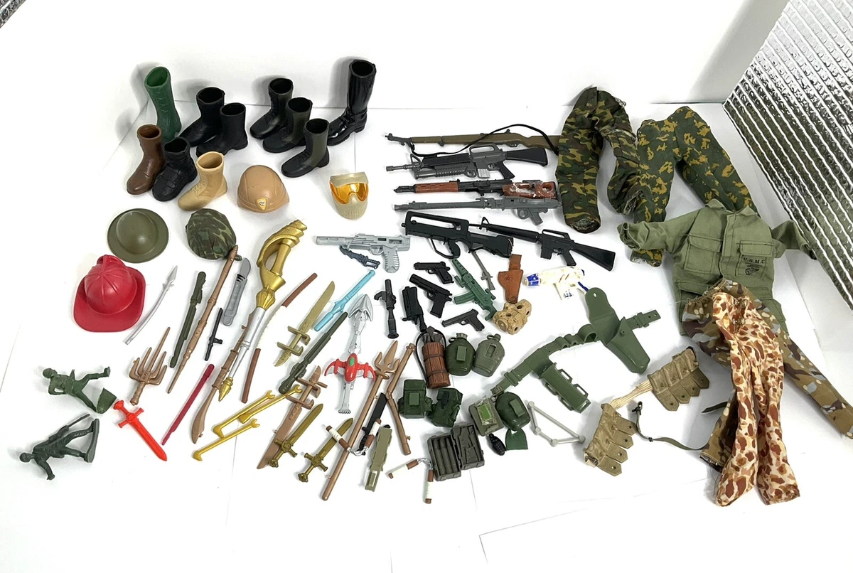 Military Action Figures' Accessories Lot - 1/6 Scale, Others 75+