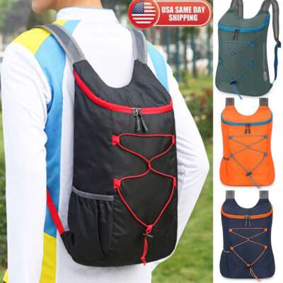 Ultra Lightweight Waterproof Foldable Backpack Bag Rucksack Shoulder Outdoor Gym