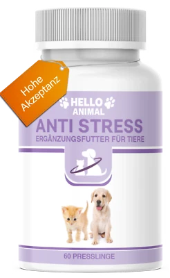 Hello Animal Anti Stress Kapseln Beruhigungsmittel für Katzen &Hunde bei Stress