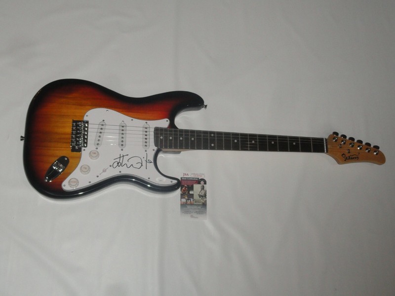 JOHN WAITE SIGNED SUNBURST ELECTRIC GUITAR AUTOGRAPHED PROOF JSA COA