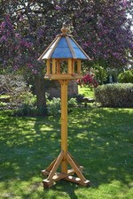 Rosedale Bird Table Heavy Duty Large Slate Roof by Tom Chambers