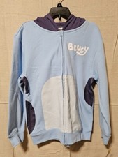 Bluey Zip Up Hooded Sweatshirt -Kids Large New With Tags -