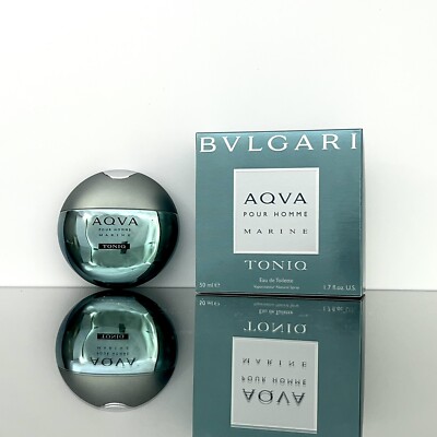 Bvlgari AQVA MARINE TONIQ Men Cologne 1.7oz-50ml EDT Spr RARE-DISCONTINUED (BA07