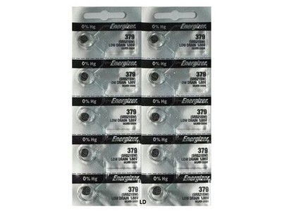 ENERGIZER 379 SR521SW (10 piece) 379 BATTERY NEW SEALED Authorize Seller