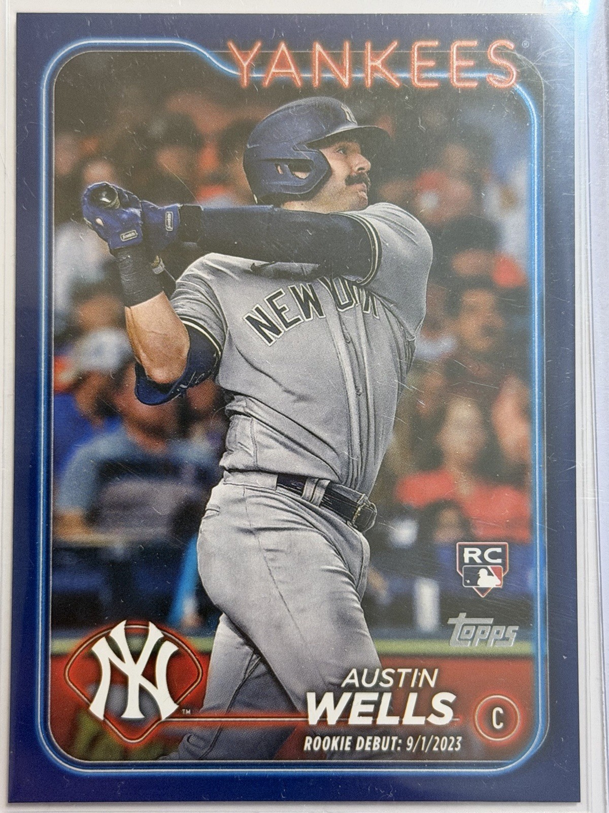 2024 Topps Update Series - Rookie Debut Austin Wells #US325 Royal Blue (RC)