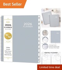 2026 Day-to-Day Planner - Large 9" x 11" with Weekly Pages  Easy Navigation