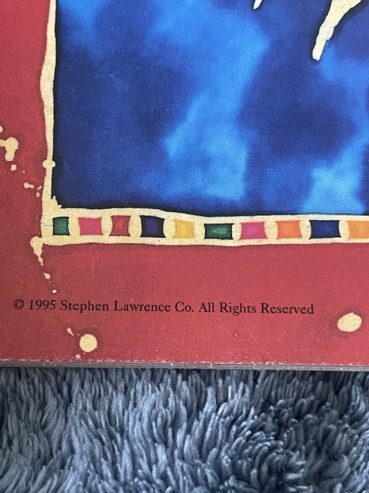 Vintage 90s Celestial Sun Moon Stars Notebook Journal Navy Blue Gold