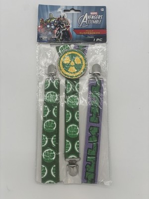 Marvel Avengers Hulk Suspenders Adult