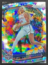 2025 Panini WNBA Prizm Kiki Iriafen #72 Ice Prizms RC Mystics