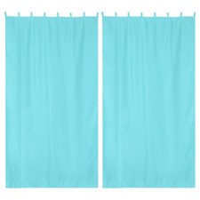 54"x120" Outdoor Curtain Panel Tab Top UV30 Patio Pergola Porch Deck 2 Piece