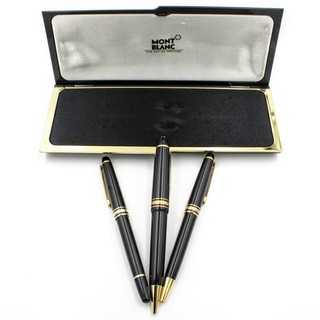 Montblanc Meisterstuck 14k Nib Fountain & Ballpoint Pens & Box Lot of 3 #X1014 2
