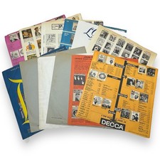 Lot of 12 LP 12" Record Inner Sleeves, Various Labels