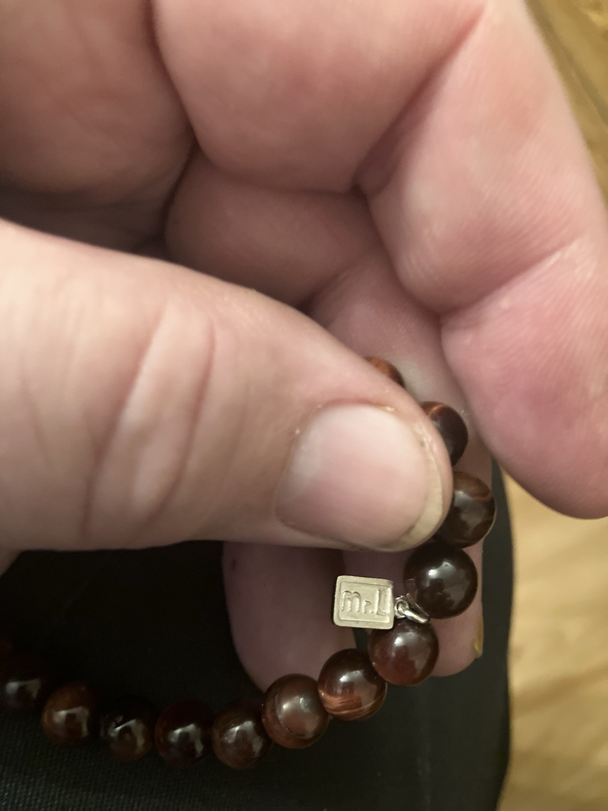 Mr. Lowe Sterling Silver Ruby Beaded Bracelet - image 3