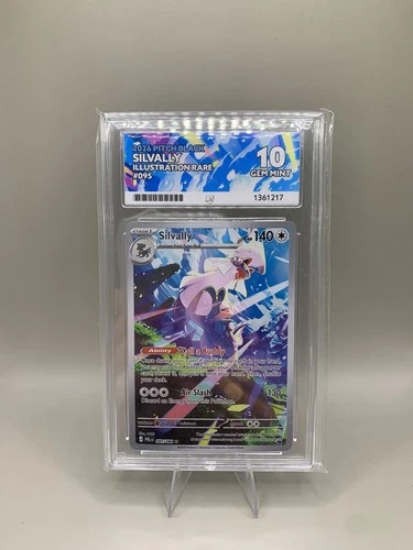 Pokémon Silvally 095/084 Pitch Black Illustration Rare ACE 10 Gem Mint