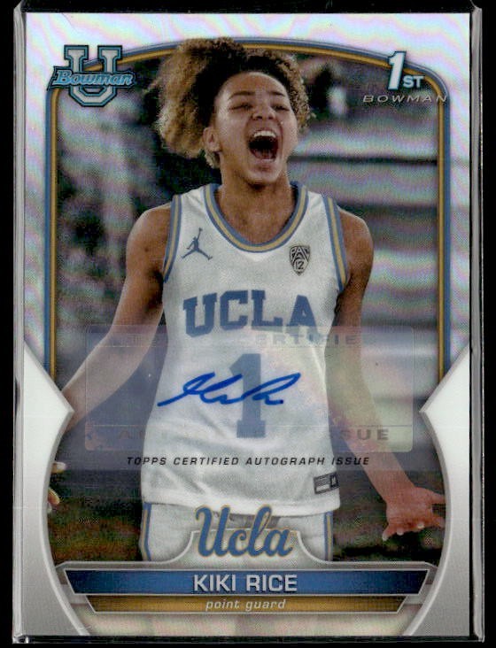 L78,106 - 2022-23 Bowman Chrome Prospect Auto Refractors #24 Kiki Rice /499