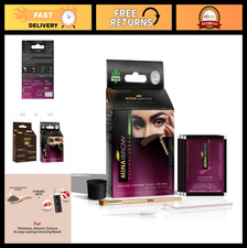 Dark Brown Brow Tint Kit - Water  Smudge Proof, 100 Gray Coverage, Vegan, 30 U