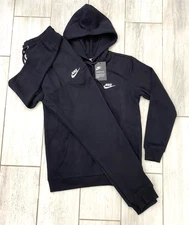 NWT Nike Men's Full Tracksuits Set Hoodie with Pant Color Black Size M-XXL