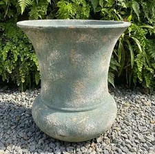 huge  Atlantis Relic Oceanic Green Tulip Garden Pot