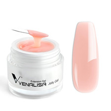 VENALISA Builder Nail Gel, 50Ml Jelly Nude Pink Hard Gel for Nails Extension, Po
