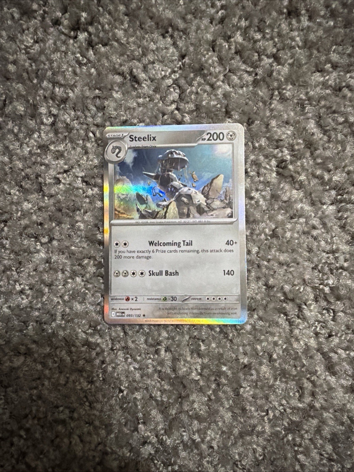 Steelix 093/132 Me01: Mega Evolution Holo