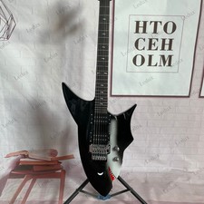 Shark Shape Solid Body Electric Guitar 24 Stainless Steel Rounded Fret Edge