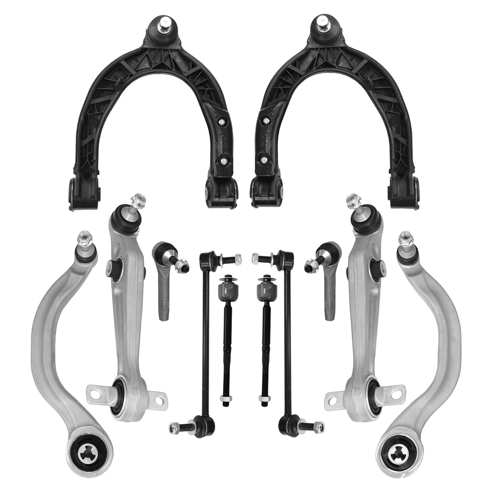 12Pcs Front Suspension Kit Upper Lower Control Arm for Tesla Model 3 2017-2026