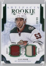 2017-18 Upper Deck Artifacts Rookies Emerald Materials 59/99 Alex Tuch #180 7b5