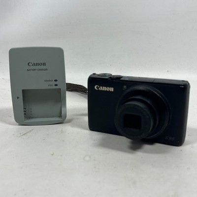 CANON PowerShot S95 Compact Digital Camera PC1565 3.8 Zoom Charger Battery Japan