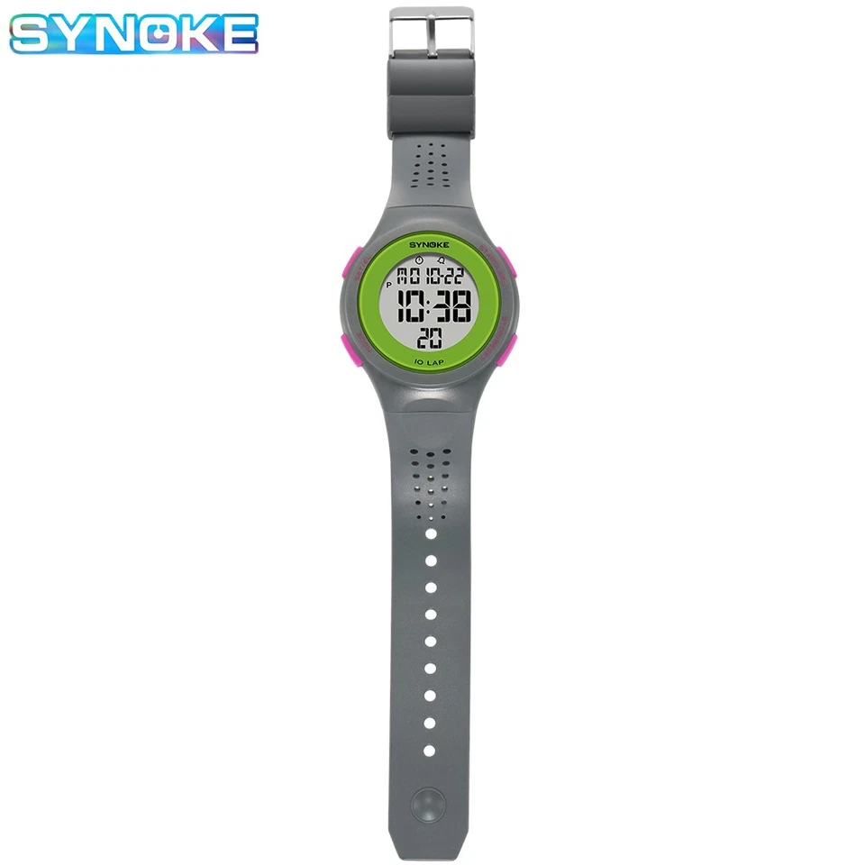 Hombres Mujeres Relojes Electrónicos Deportes Impermeables Relojes Pantalla LED Relojes Regalo Foto 4 de 4