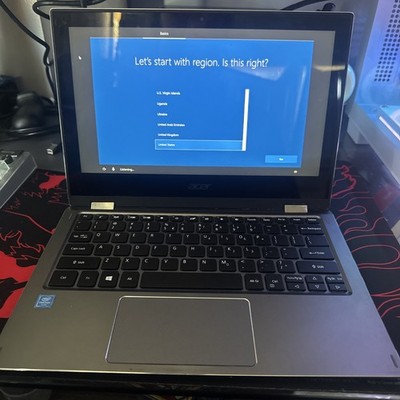 Acer Spin 1 SP111-32N 11.6'' Touchscreen Laptop Steel Gray With Charger and Box