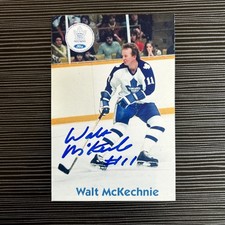 WALT MCKECHNIE TORONTO MAPLE LEAFS NHL Signed Autographed 4x6 Promo Photo
