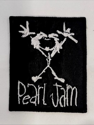 Pearl Jam Band Stickman Logo Patch: Sew On, Quality Embroidery, 2 3/4  X 2 1/4 