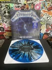 METALLICA Ride The Lightning VG++ BLUE SPLATTER VINYL W/HYPE STICKER