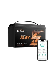 Litime 12V 140Ah Bluetooth Trolling Motors Battery LiFePO4 Battery (Group 31)...