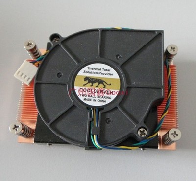 1U server CPU cooler 2011pin active 4-wire temperature control Intel E5 platform