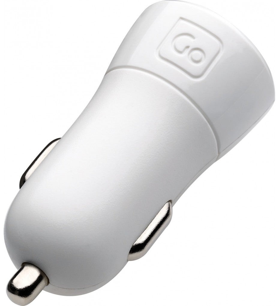 Go Travel USB Double In-Car Charger ( White ) White  U2