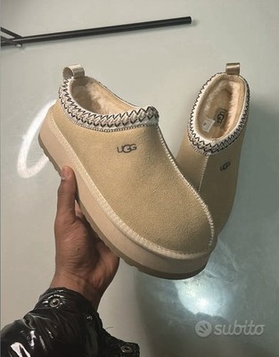 UGG Tasman Hausschuhe beige - kuschelige Slipper - Gr. 41 