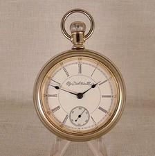 116 YEARS OLD ELGIN "349" 21j SWING-OUT OPEN FACE 18s GREAT POCKET WATCH