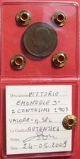 2 Centesimi 1907 VALORE Periziato - Regno Vittorio Emanuele III ( 1901 - 1943 )