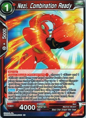 Nezi, Combination Ready Uncommon Ultimate Squad BT17-023 NM