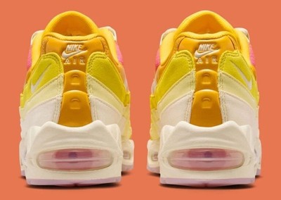 Womens Nike Air Max 95 SE Big Bubble Sunshine Gold Coconut Pink
